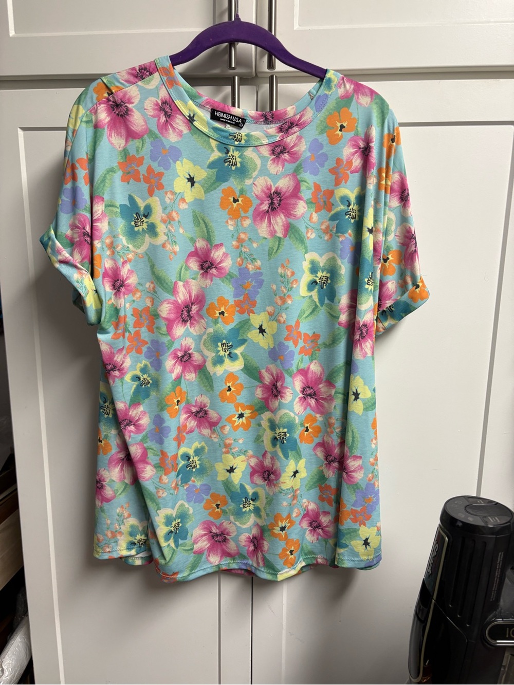 Heimish Floral Short Sleeve Tee - Mint Multi Sz L